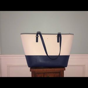 Large navy Kate Spade tote